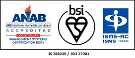 ANAB、BSI、ISMSロゴ